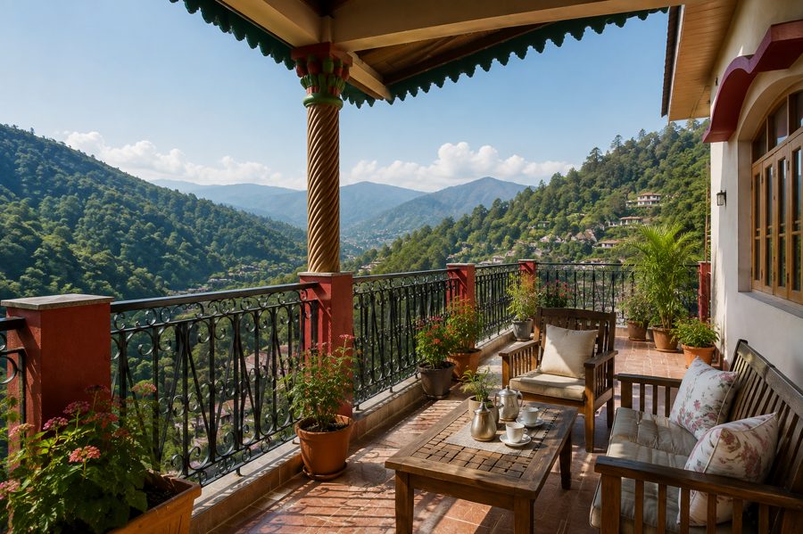 Balcony — Bhimtal build